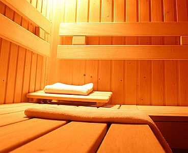 Sauna in hotelul Gastland M1 din Paty