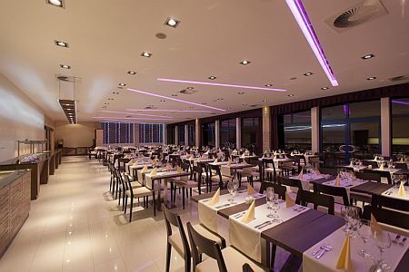 Restaurant in Siofok, Balaton, in hotel Panorama