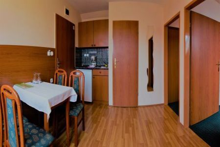 Appartement met keuken in Sarvar, Hongarije - goedkoop onderdak in het driesterren Hotel Viktoria