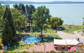 Panoramă pe lacul Balaton din Hotelul Club Tihany de 4 stele