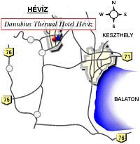 Harta hotelului Health Spa Resort Heviz