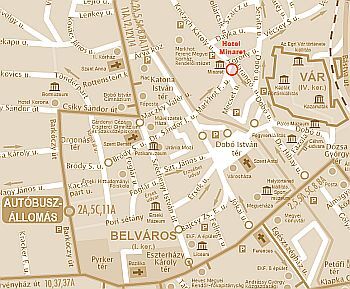 eger utca térkép Térkép   Eger   Park Hotel Minaret Eger 3*   AKCIÓS Minaret Hotel  eger utca térkép