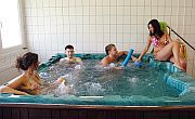 Thermaalwater in Bukfurdo - jacuzzi in het Hotel Corvus Buk in West-Hongarije
