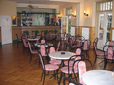 Goedkope hotels bij het Balatonmeer - restaurant van het 3-sterren Hotel Vonyarc in Vonyarcvashegy, Hongarije