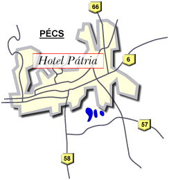 Patria hotell Pecs - Pecs Map