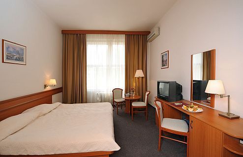 Higienyczny pokój hotelowy z widokiem napark Nepliget - Hunguest Hotel Platanus, Budapeszt