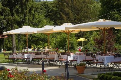 Hôtel du châteaux Gróf Degenfeld - la terrasse - Tokaj en Hongrie