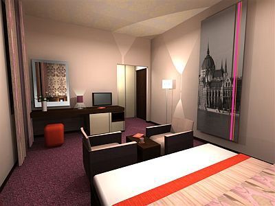 Franciaágyas hotelszoba, Hotel Carat Budapest - Négycsillagos szálloda a Deák térnél