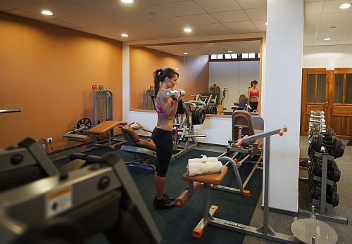 Sala fitness all'Hotel Villa Volgy a Eger in Ungheria