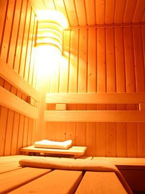 Sauna w trzygwiazdkowym Hotelu Atrium w Rabafuzesie