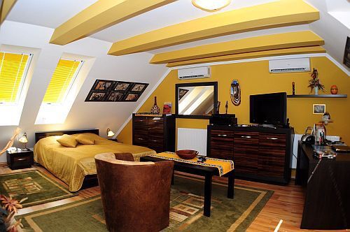 Mooie, elegante en romantische kamer in het Wellnesshotel Villa Classica in Papa, West-Hongarije