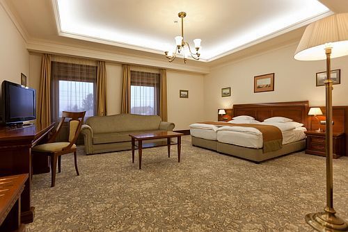 Cameră de lux în Hotel Andrassy din Tokaj - hoteluri cu vinoteci