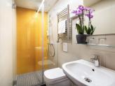 Bathroom with shower in ibis Styles Budapest Citywest  - cheap hotel in Budapest