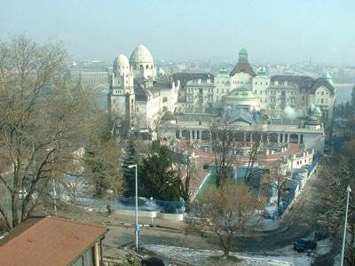 Panoramic view from Pension Kalmar - bed and breakfast in Budapest