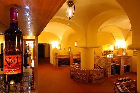 Anna Grand Hotel in Balatonfured elegante wijnzaal en wijhuis