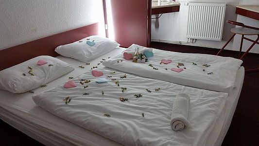 Hôtel Drive Inn á 3étoiles - Budapest en Hongrie - la chambre á trois lits