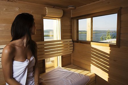 Sauna in Wellnesshotel Vital Nautis Gardony - bij het Velencei-meer