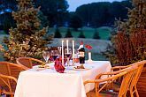 Hotel Greenfield de Bienestar de Bukfurdo - Terraza con un ambiente romántico y con una vista maravillosa al campo