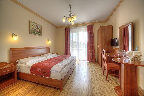 Fried Hotel Pałac w Simontornya - Elegancki i romantyczny pokój z francuskim łóżkiem