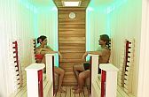 Sauna ad infrarossi nel centro benessere dell