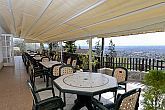 Terraza panorámica Hotel Royal antes de la habitación del hotel en Budapest