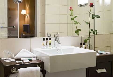 Hotel Mercure Korona - bonito y exclusivo cuarto de baño -  hotel en el centro dela capital húngara