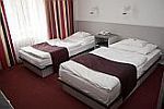 Sängar i ett dubbelrum - Hotell Griff Budapest 